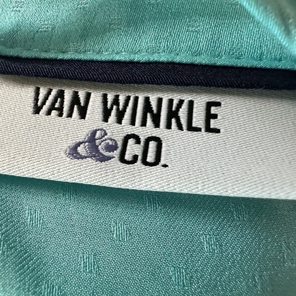 Van Winkle & Co.Blue Pajama Set with Notched Lapel and Short Sleeves (734) - Picture 13 of 15